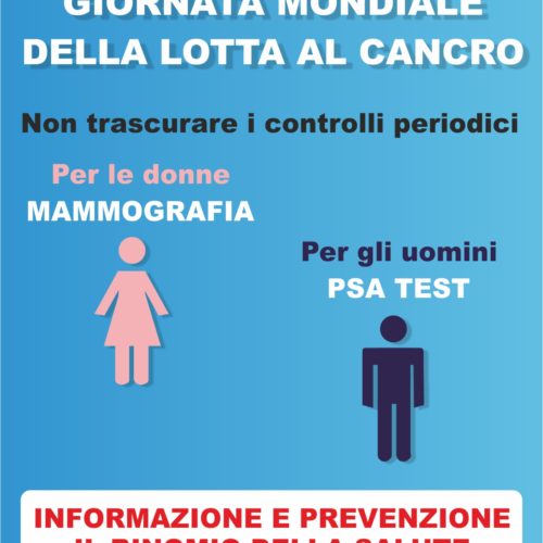 Giornata Mondiale della lotta al cancro